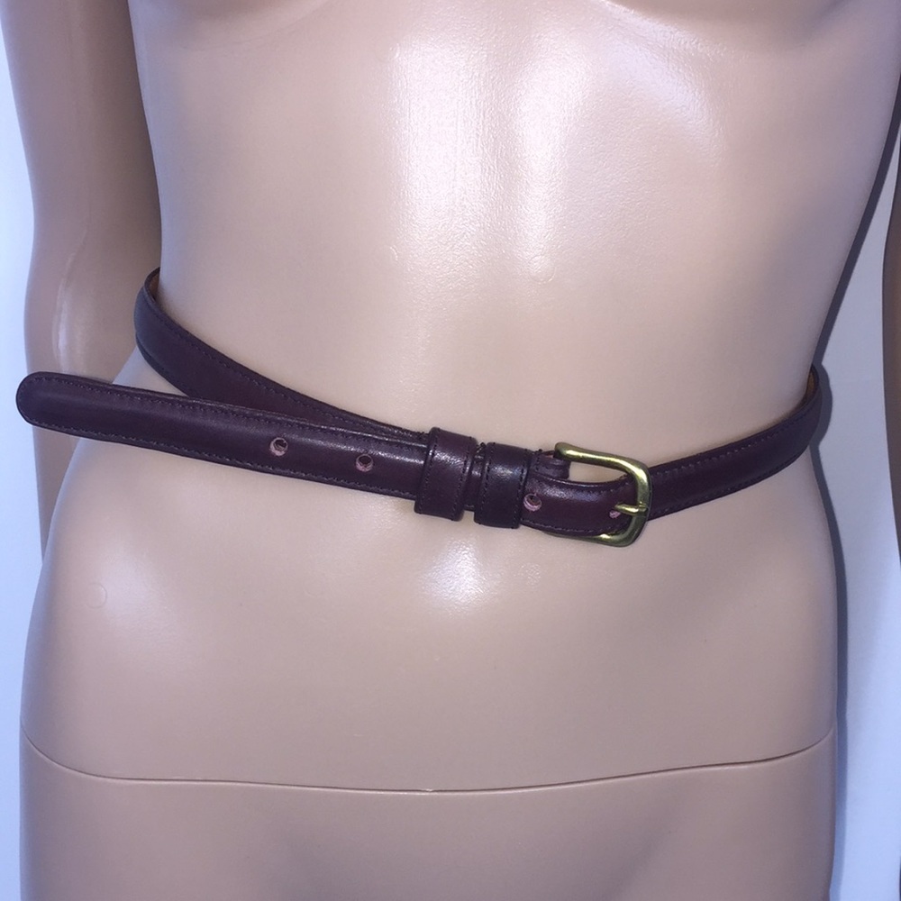 Coach leather belt 28”